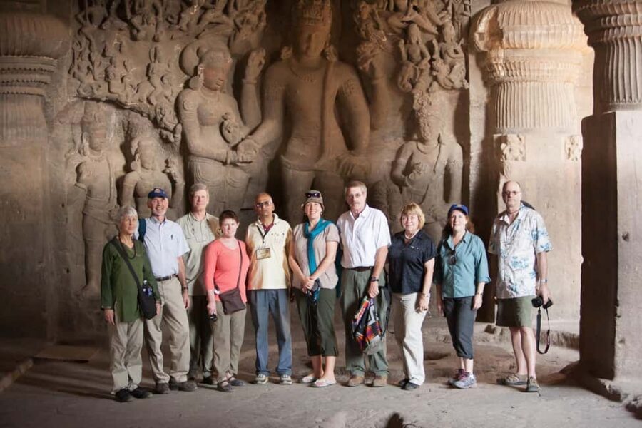 From Mumbai: Ajanta and Ellora Day Tour with Flights - Ajanta Caves: Buddha Frescoes and Sculpture Scenes