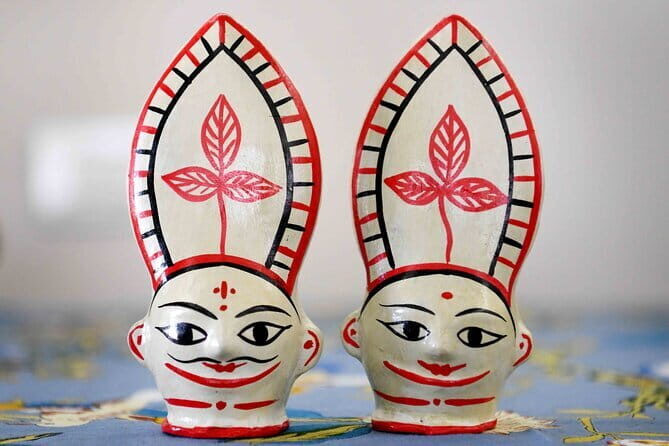 Traditional Indian Immersive Cultural Experience - Part one in glass cabinets: dolls, masks, and figurines from many regions